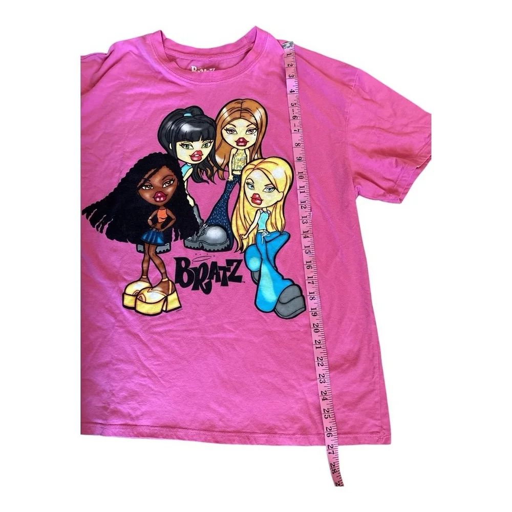 Vintage Y2K Bratz Dolls Pink Oversized T-shirt Women M - Picture 4 of 5
